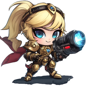 Johanna Chibi Vinyl Car Decal Sticker – Waterproof & UV-Resistant 8"